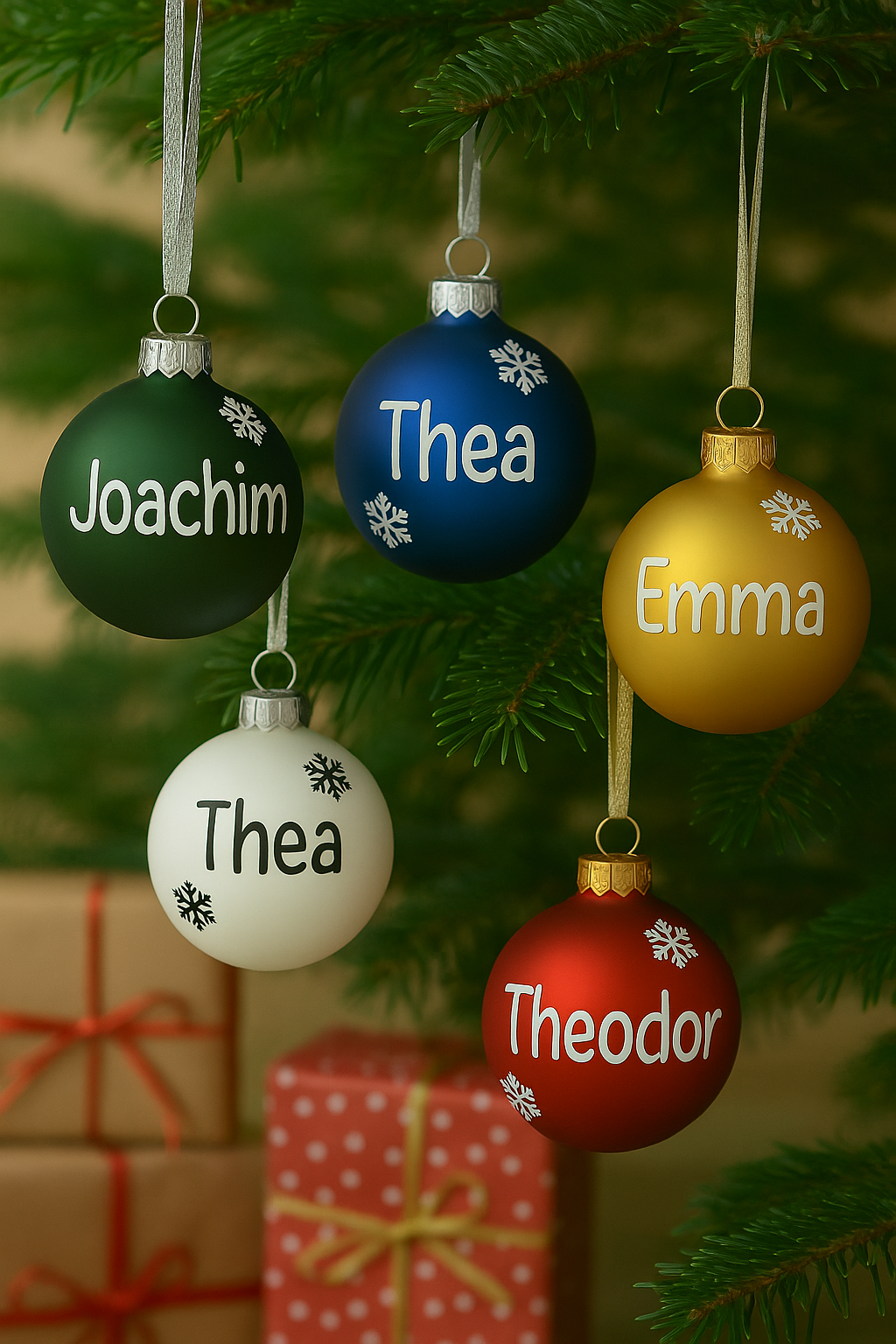 Personlig julekugle 6 cm